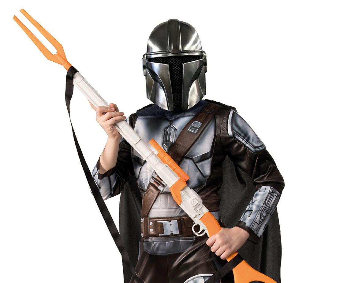 Role-play set for kids Mandalorian Star Wars (padded jumpsuit with mask, cape), size 4-6 years